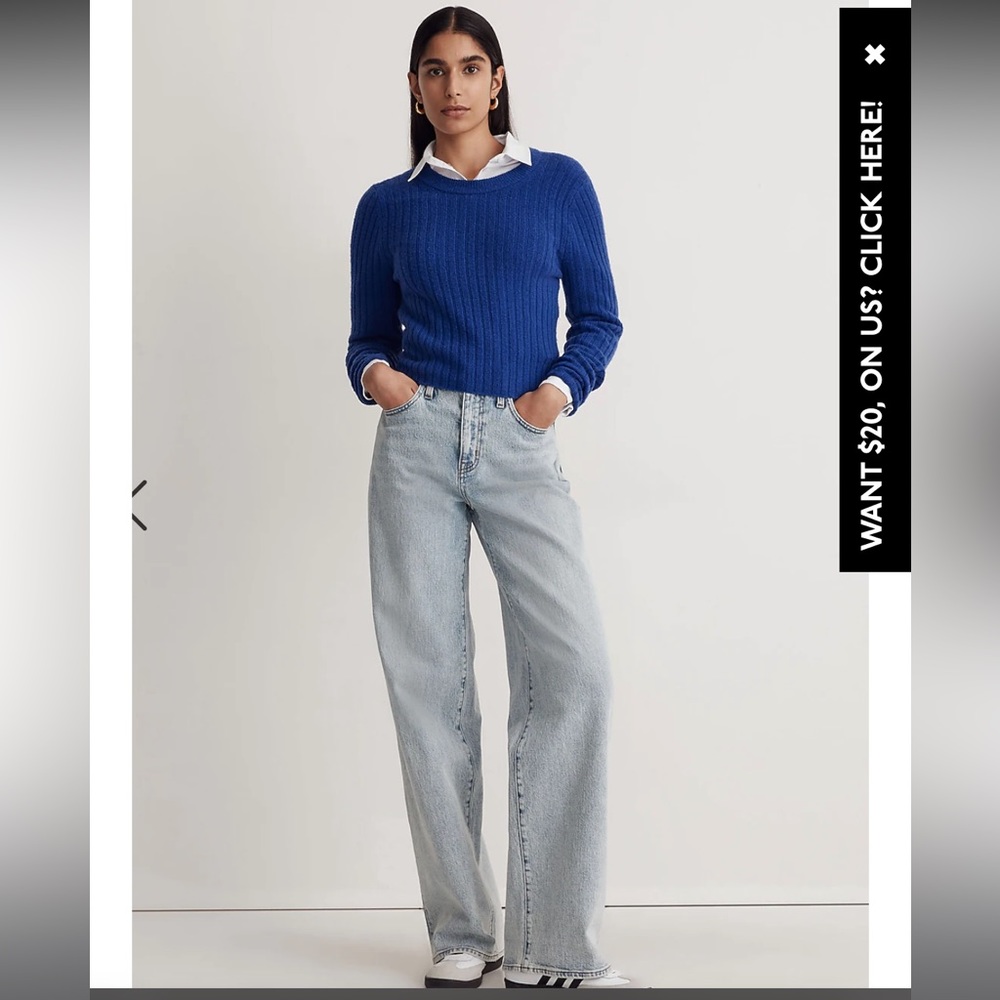 Blue Crew Neck Sweater